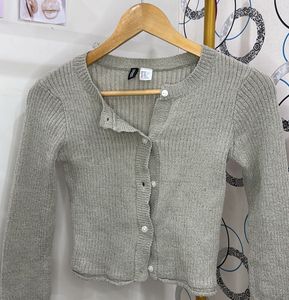 H&M Sage Green Sweater/ Cardigan