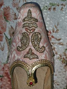 Embroided Wedding Sherwani Jacket &amp; Matching Jutti
