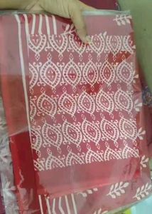 Fancy Pure Cotton Saree With Blouse Piece ❣️❣️❣️