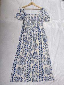 H&amp;M Floral Smocked Dress