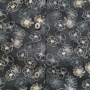 Floral Print Short Sleeve Shirt 3 combo
