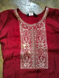 Maroon Kurti