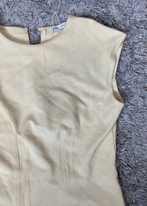 Butter Yellow Corset Style Top