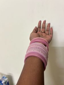 Pink Bangles 12 Set