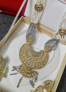 Long Moti Kundan Set