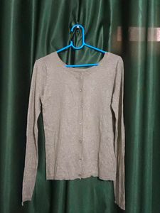 Sparkly Button-Down Cardigan