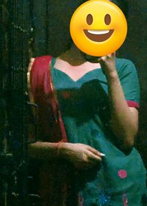 Teal & Red Salwar Kameez