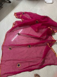 Colorful Patchwork Lehenga + White Choli Combo