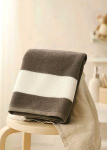 4 Colors Striped Bath Towel