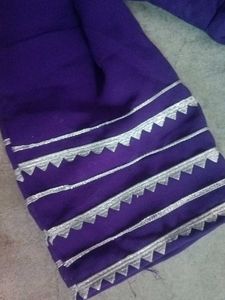 Purple Embroidered Kurti