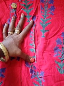 Feeling Red Floral Print Kurta