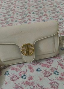 Elegant Cream Crossbody Bag