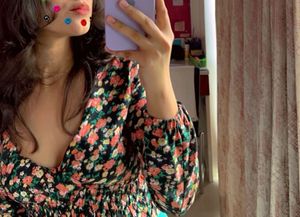 Floral Print Crop Top