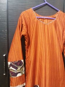 Red Orange Churidar