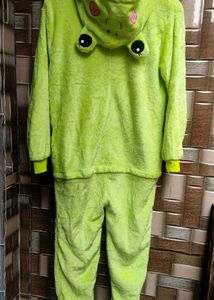 Fun Green woolen jumpsuit for women&#39;s