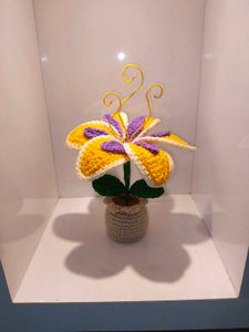 Crochet Tangled Potted Flower ✨