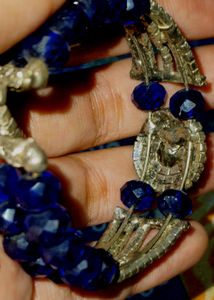 Silver and Blue Rhinestone bracelet