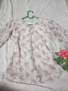 Korean floral top.