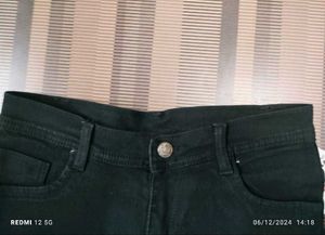Black Denim Short