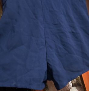 Navy Blue Button-Down Jumpsuit