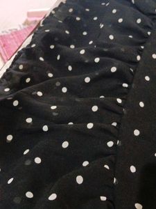 Polka Dot Ruffle Blouse