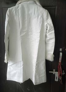 Fur Collar White Coat by Laks*ita