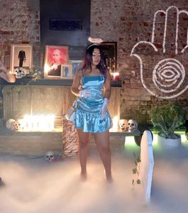 Blue Party Mini Dress