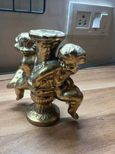 white metal lamp part