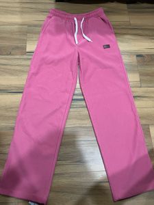 Womens almost new pink track pants for winters