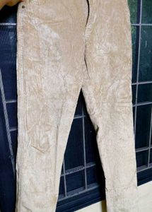Beige Corduroy Pants