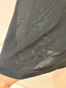 Stylish Black  Mesh Top