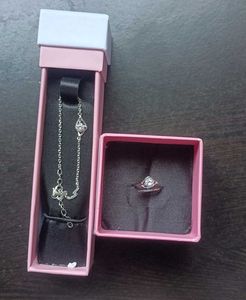 925 Real Silver Giva Bracelet &amp; Ring Set