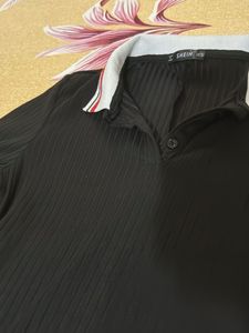 Shein Black Polo Dress