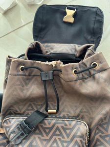 Aldo backpack with logo pattern