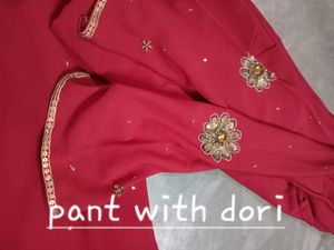 Red Embroidered Indian Dress