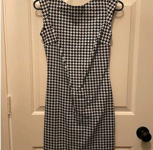 ZARA Chic Houndstooth Dress