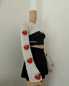 Crochet White Bolero 🍓
