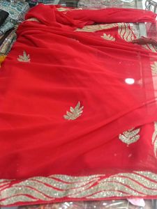 Elegant Red Saree