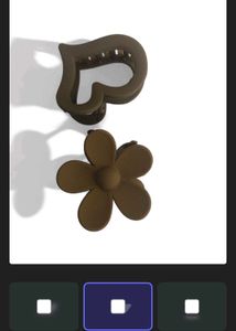 Pack Of Three Hair Claw With Matte Finish