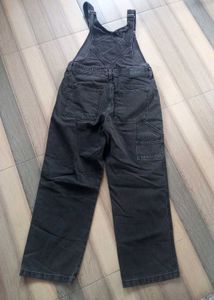 Black Denim Overalls