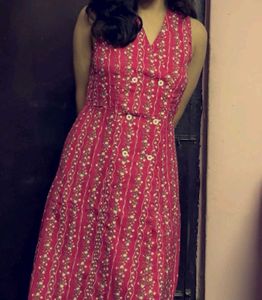 Vintage Style Floral Print Dress