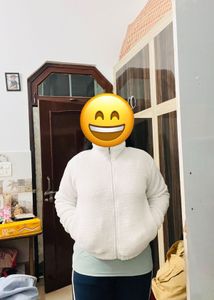 White Fleece Fur Jacket