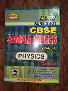 MBD CBSE Physics Sample Papers (Solved)