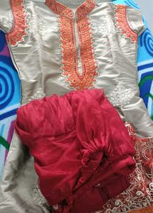 Beautiful Dress With Salwar And Dupatta ❤️