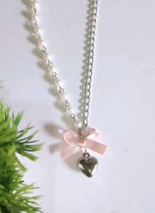 Coquette Y2k Ribbon Bow Necklace