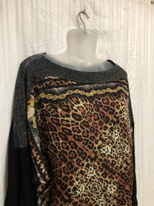 Black Printed Top