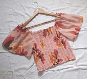 Floral Smocked Top