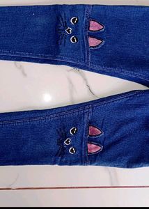 Cute Kitty High Waisted Jeans👖