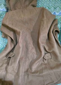 McGinn Fur Trimmed Cape Coat