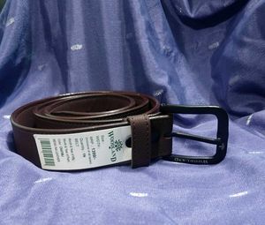 WOODLAND Brown Leather Belt